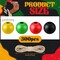 300 Pcs Juneteenth Wooden Beads Black Red Green Yellow Wood Beads Ornament with Hemp Rope Juneteenth Freedom Independence Day Patriotic for Party DIY Crafts Jewelry Bracelets Keychain Making